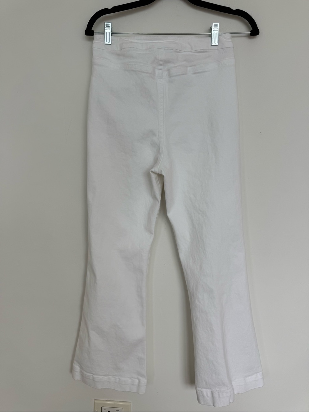 Julia Amory White Bell Pant Twill In Size S - Picture 10 of 10